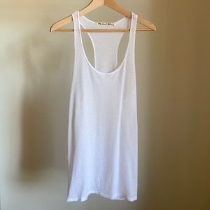 Michael Stars White Mesh Tank One Size Fits All